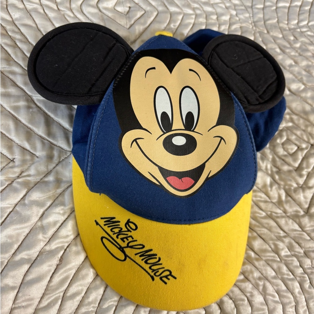 Mickey Mouse Club Costume Mouse Ears Baseball Hat; Vintage Disney Parks Souvenir